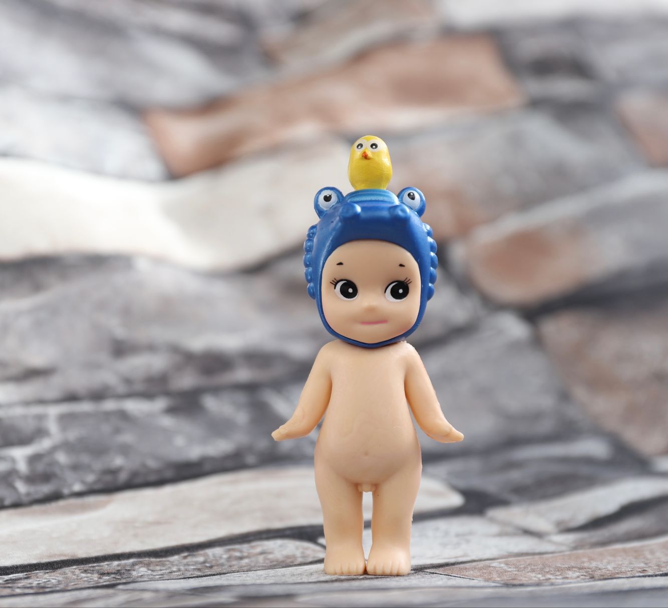 吉祥物 猪年sonny angel光身粉色兔子蓝色鳄鱼对装天使丘比特娃娃