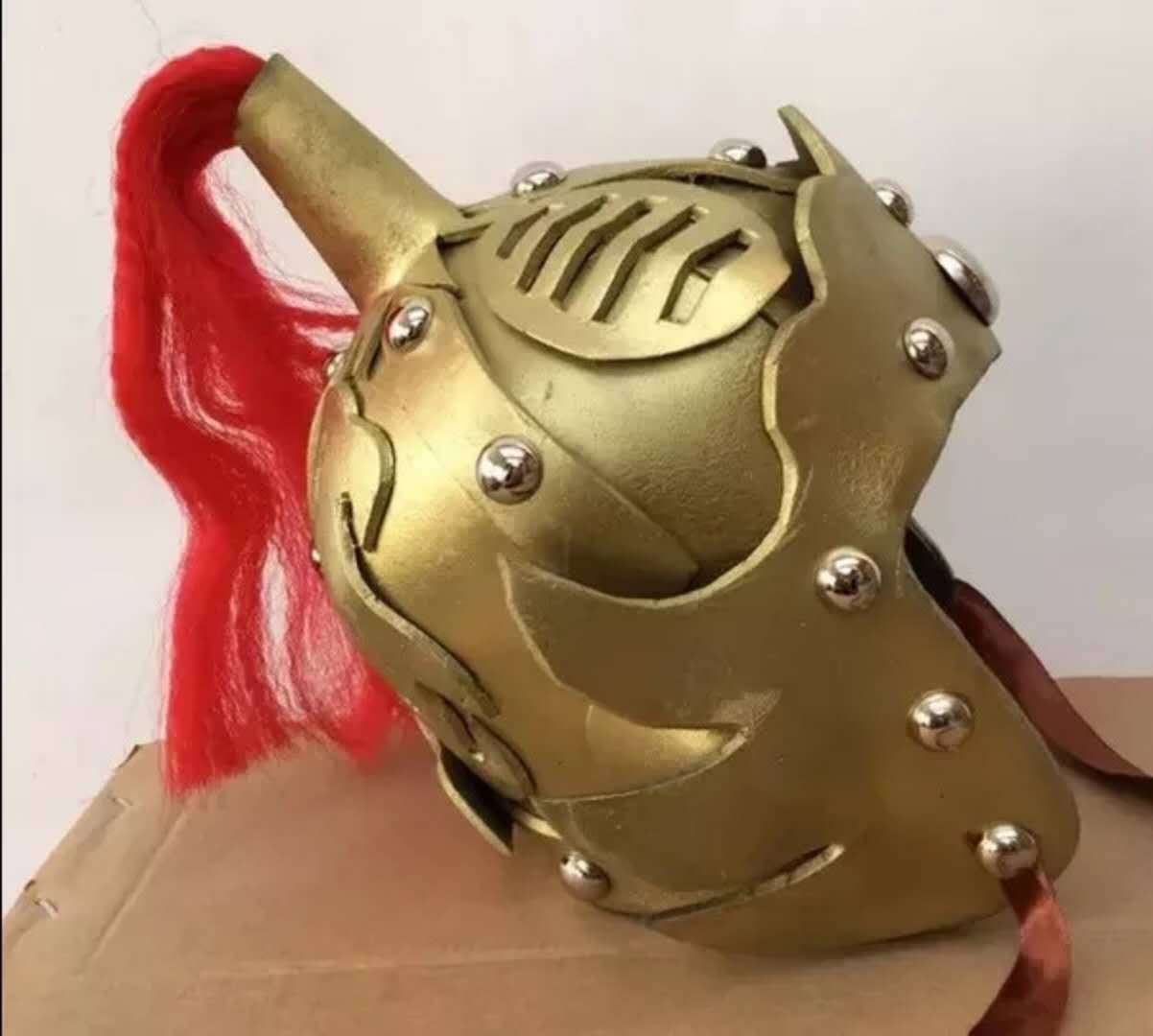 影视戏剧头盔古代将军士兵帽子儿童道具古装盔甲花木兰头饰