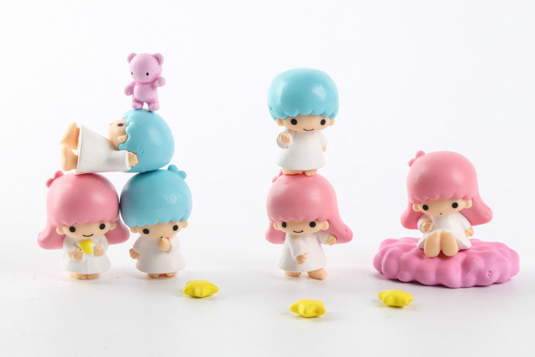 可爱双子星叠叠乐层层叠公仔摆件 儿童益智玩具模型礼物