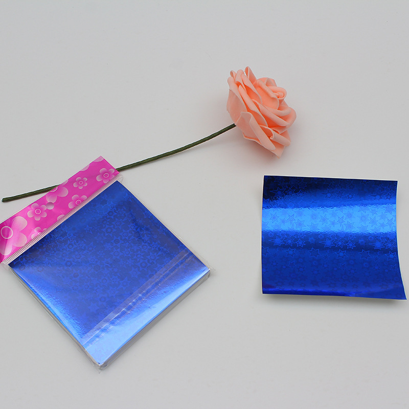 闪光镭射纸 手工折纸 diy剪纸