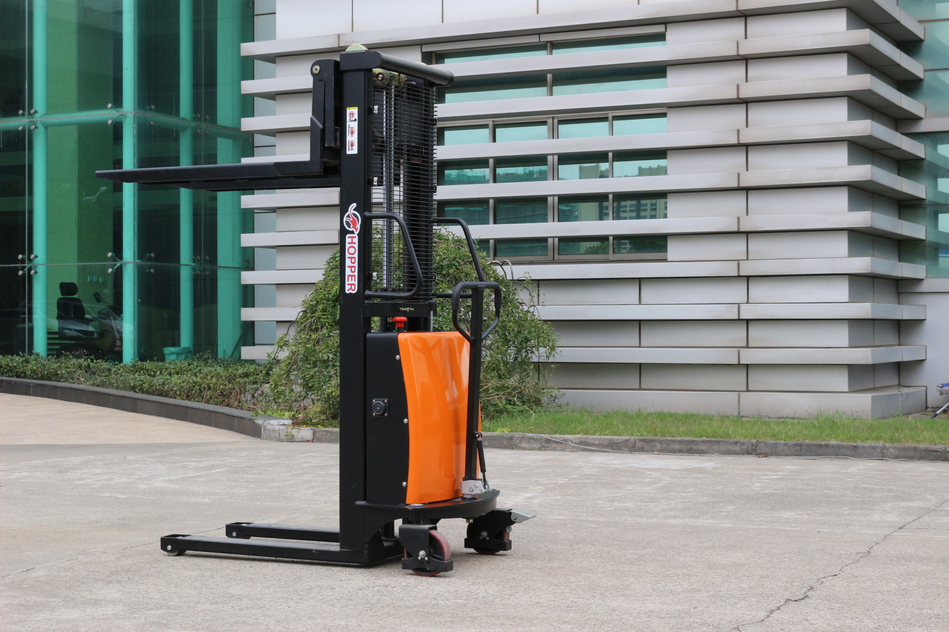 辉派cdsd10半电动堆高车载重1吨步行式电动液压升高车