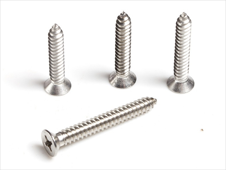 304不锈钢十字沉头自攻钉平头自攻螺丝钉m5 十字木螺钉gb846