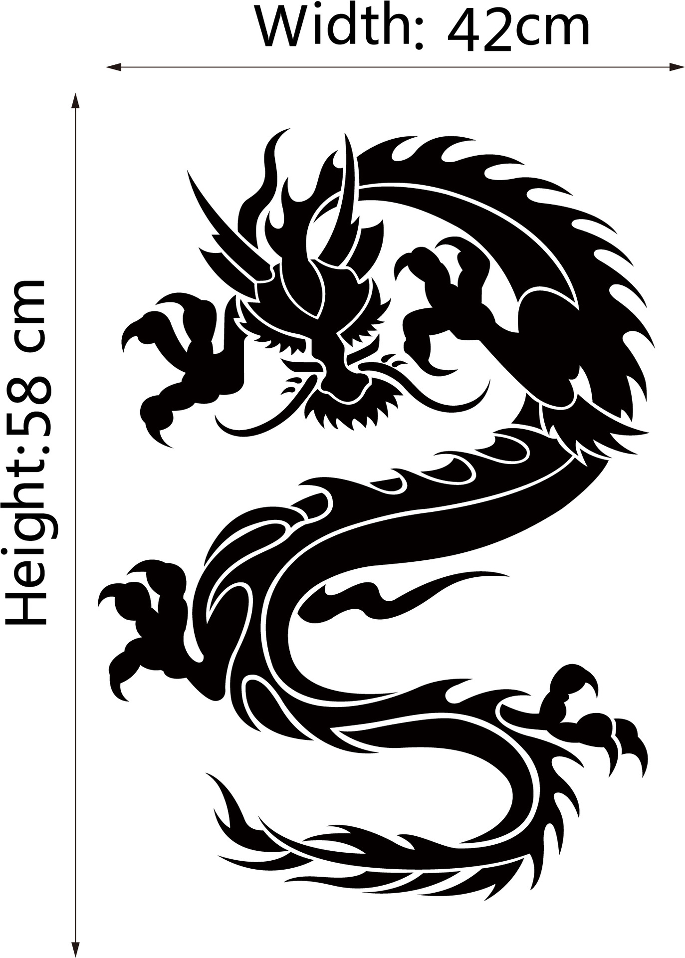 aw361热销多彩卡通漫画中国龙墙贴 pvc装饰贴纸 一件代发