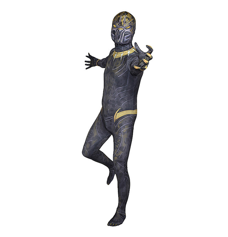 2018 埃里克黑豹金版超级英雄紧身衣zentai套装