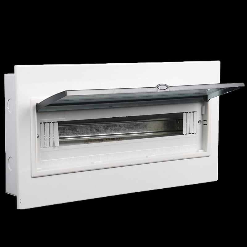 铁面半塑面梅兰豪华型pz30配电箱 鲁信暗装20回路家用照明断电箱