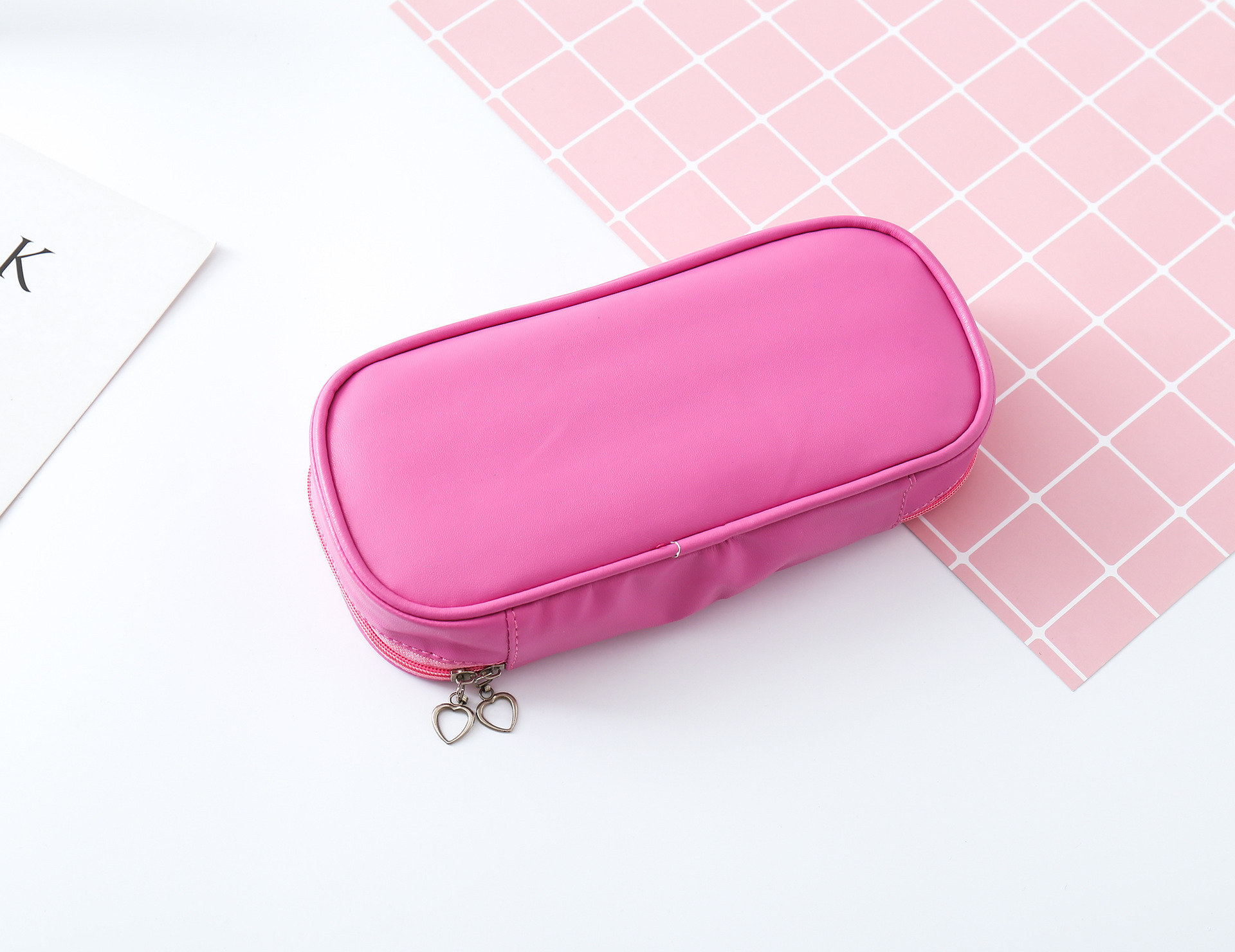 笔袋花花姑娘笔袋简约女生笔袋中小学生多功能大容量文具盒铅笔袋