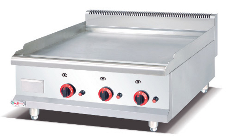 杰冠gh-36带熄火保护加厚扒板燃气平扒炉 煤气铁板烧天然气扒炉