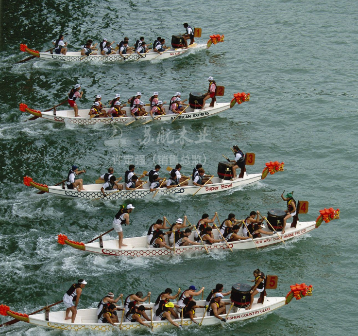 苏航牌厂家供应国际标准龙舟玻璃钢手划龙舟22人手划龙舟