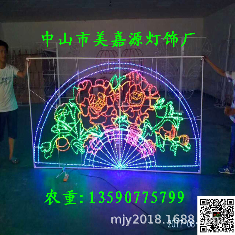 公园拱桥造型灯/图案灯 商场外墙亮化 春节led过街灯 路灯杆光雕