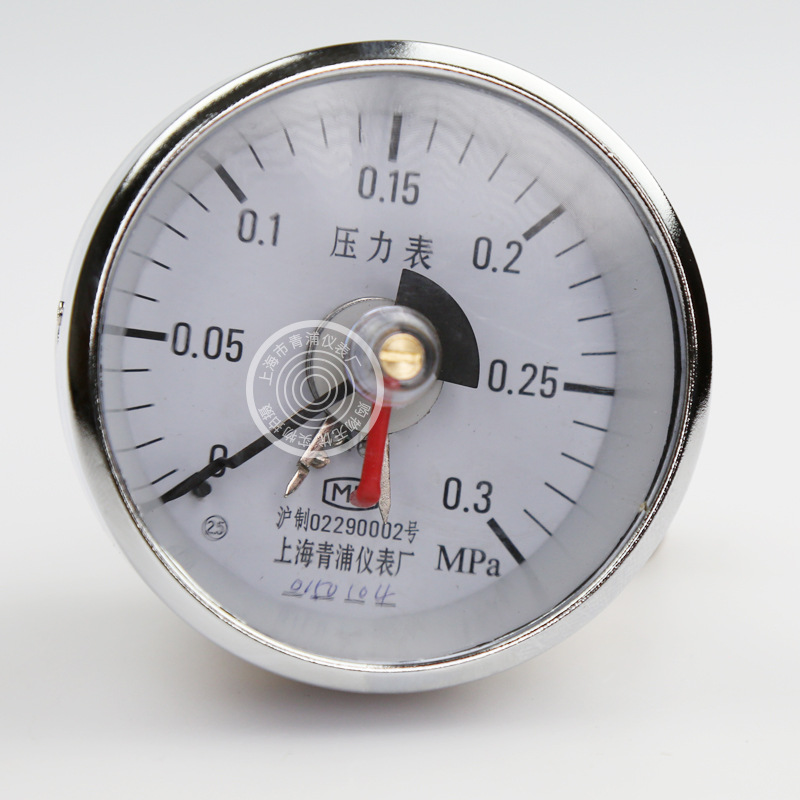 青浦yt-603电接点压力表 压力计油压表气压表 机械表 磨床压力表