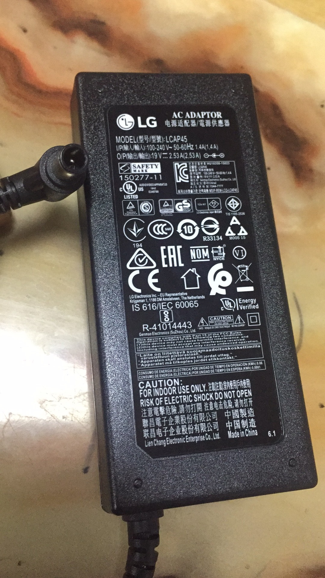 lg19v2.53a电源 原装库存电源 全新原箱原件19v2.53a