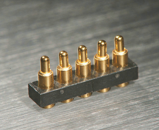 现货pogopin弹簧顶针高品质连接器pogopin连接器5pin定制