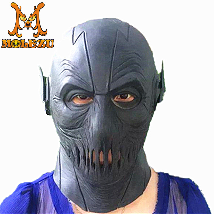 the flash闪电侠面具头套头盔万圣节zoom面具头套道具cos超级英雄