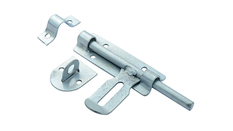 铁插销镀彩铁门锁 老式门锁焊接铁门栓6-12寸门栓分体铁门锁