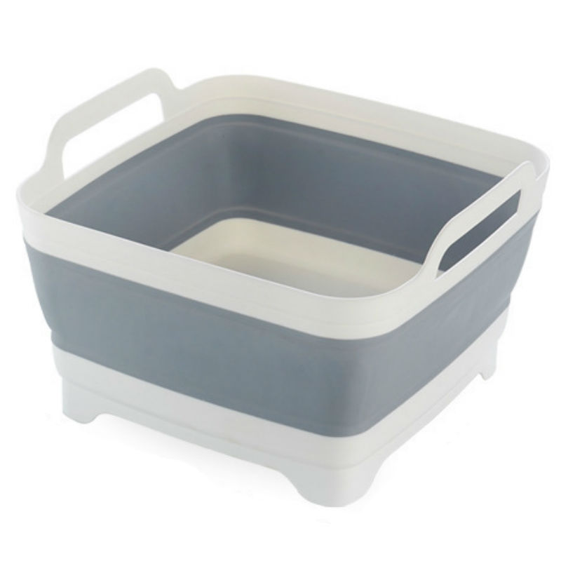 Creative Multifunctional Portable Folding Sink Kitchen Vegetable Washing Drain Basket Household Fruit Vegetable Storage Basket Rack