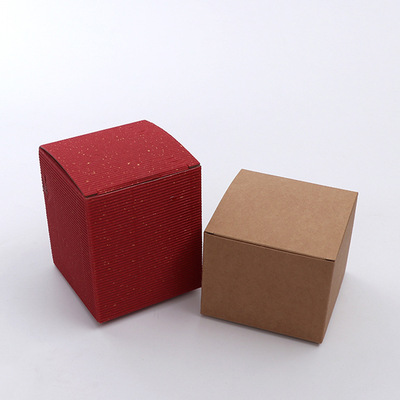 礼物包装盒 正方形礼物礼盒 礼品简约牛皮纸盒批发