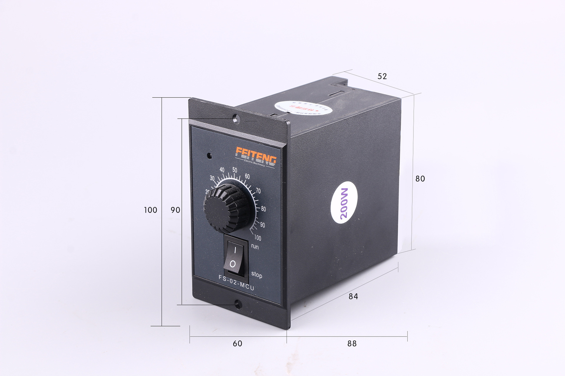 飞腾电机 交流电机pwm调速器 单相220v电机 无极调速开关内置防护