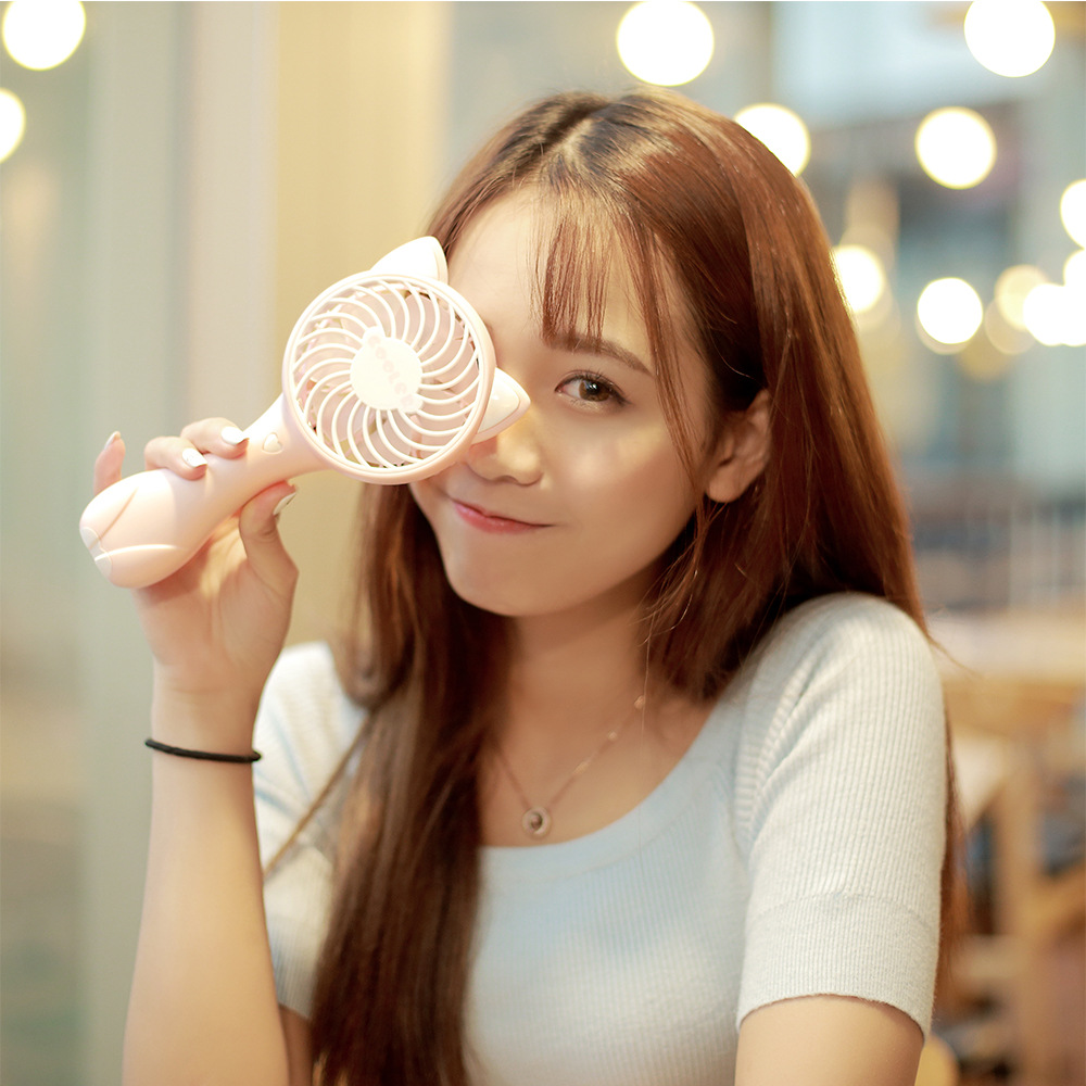 迷你小风扇学生宿舍电风扇可充电手持usb手拿随身便携式小电扇