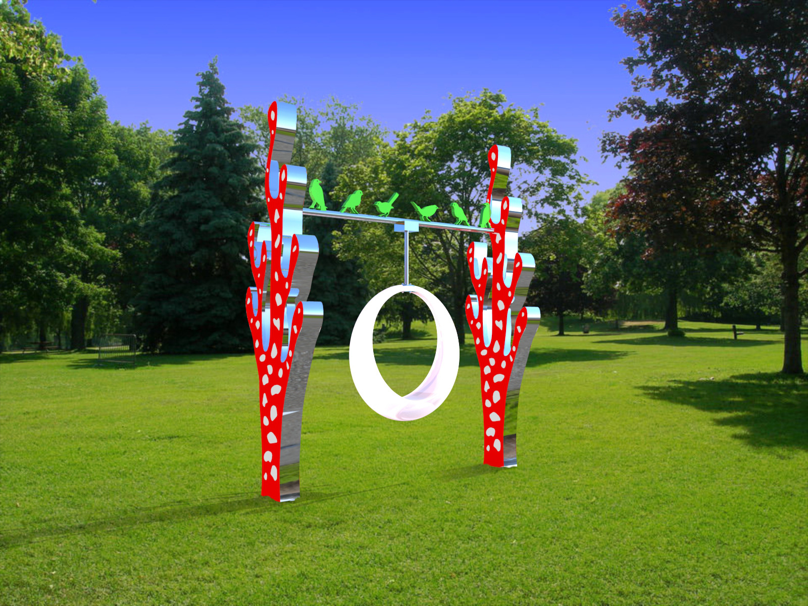 发光秋千灯公园景观灯 休闲娱乐设备 月亮灯-阿里巴巴