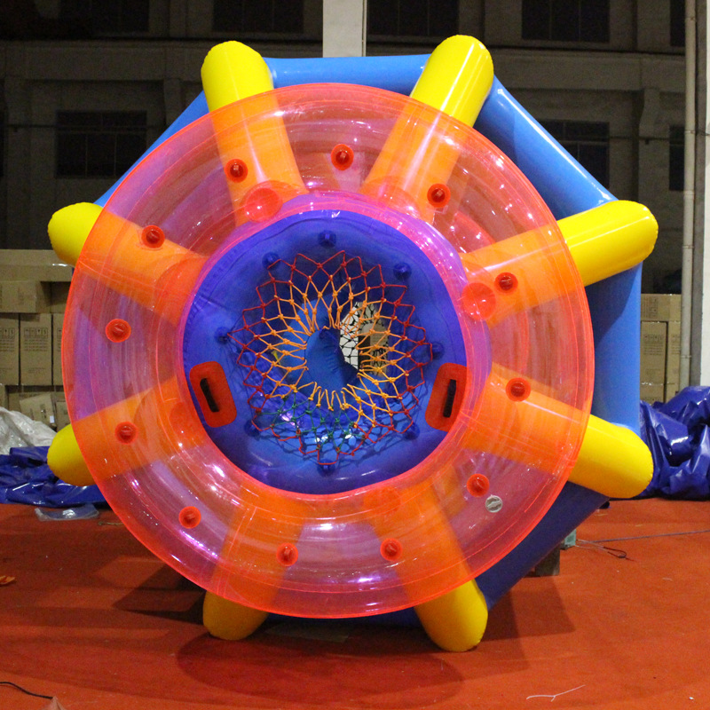 2020新款彩带滚筒充气水上滚筒水上步行球浩童生产厂家好产品