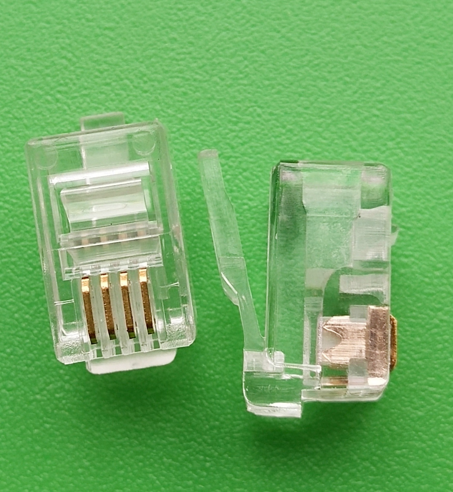 4p4c电话水晶头 4芯电话水晶头 rj12电话插头 厂家直销