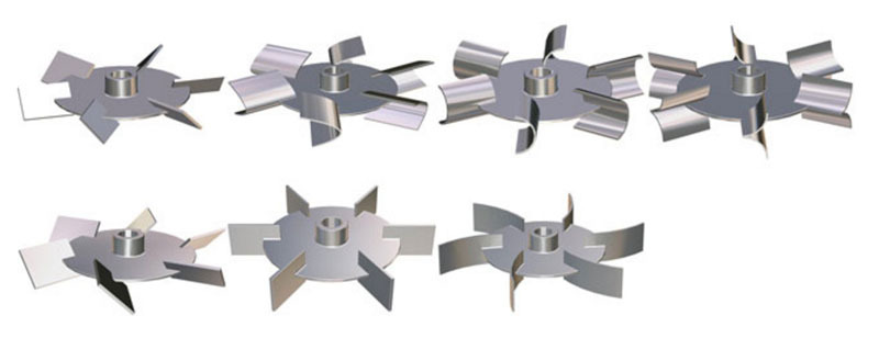 开启涡轮类桨 斜叶开启涡轮式搅拌器 弯叶开启涡轮式搅拌器