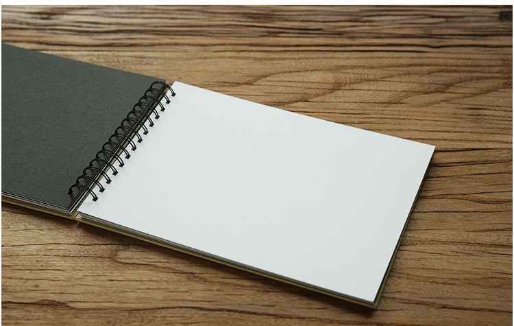 a4线圈本笔记本diy纸质相册素描本速写本定制logo空白内页记事本