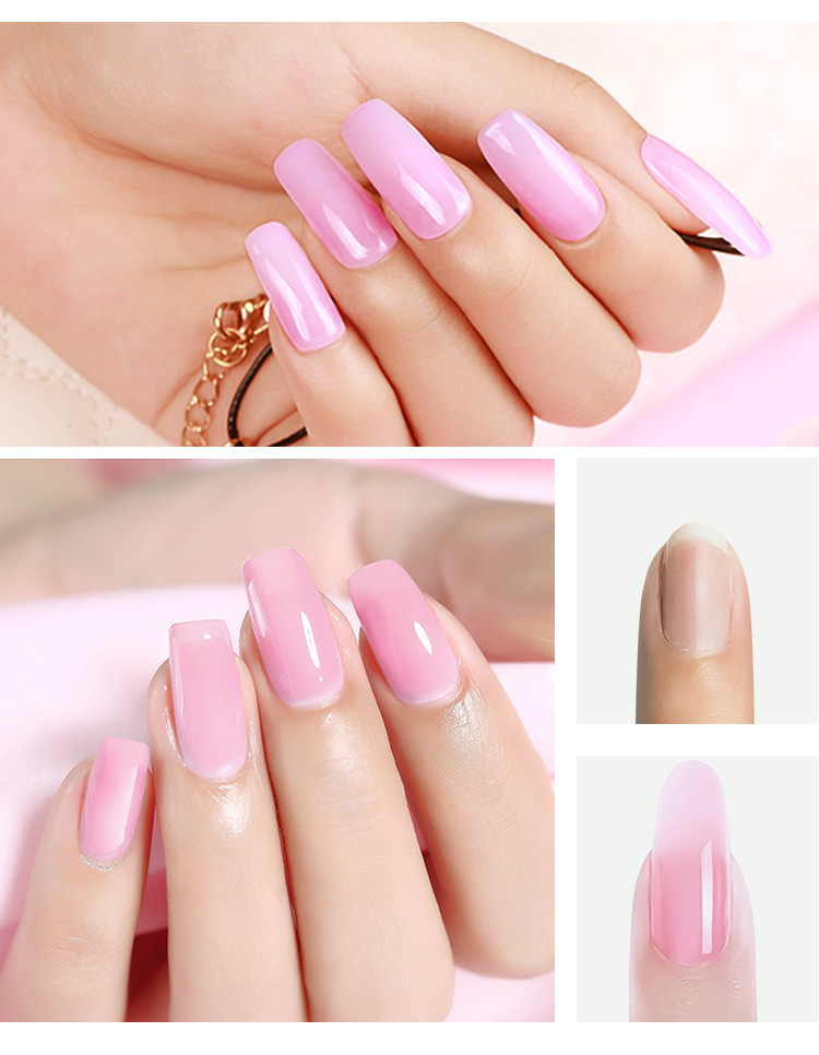 美甲快速延长胶免纸托光疗水晶胶无痛持久延长甲片模型可粘钻批发