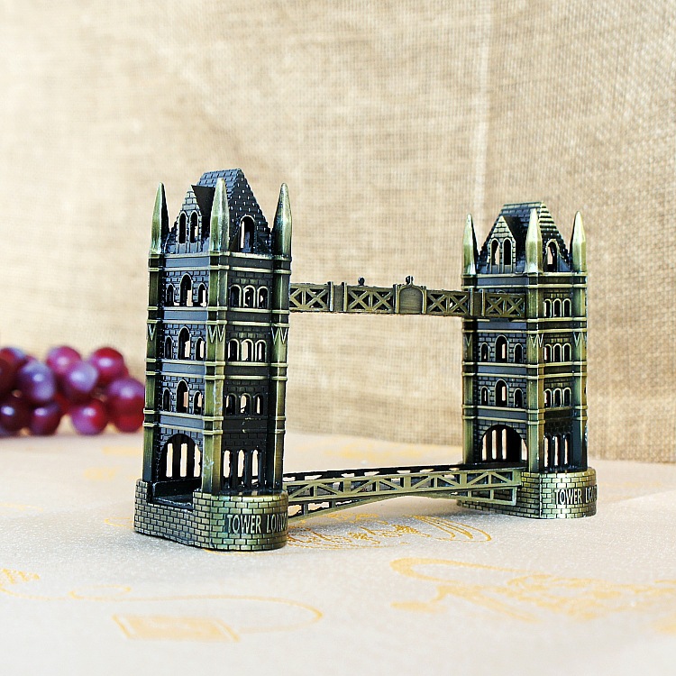 一件代发 金属伦敦塔桥模型 工艺品礼物 家居装饰品 伦敦塔桥c款