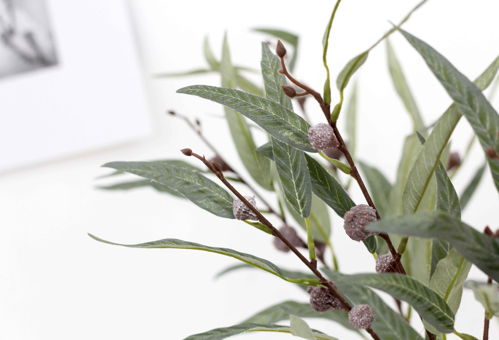 仿真桉树叶尤加利叶假花仿真叶子婚庆装饰插花配叶酒店样板装饰