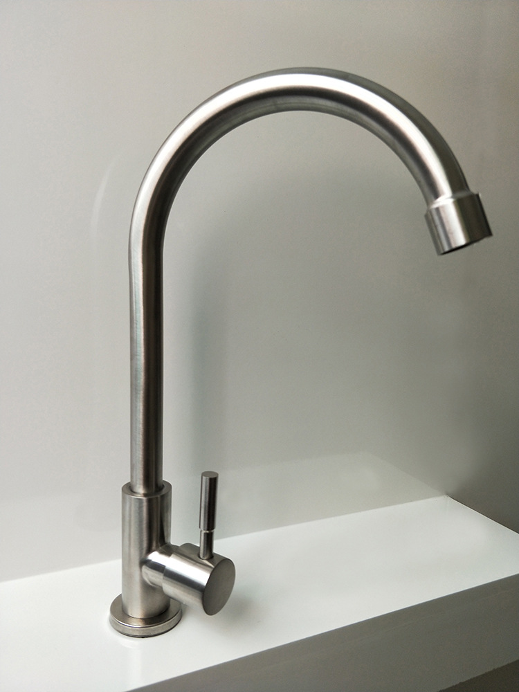 水龙头304不锈钢 面盆单冷龙头无铅 单把单孔龙头厂价直销