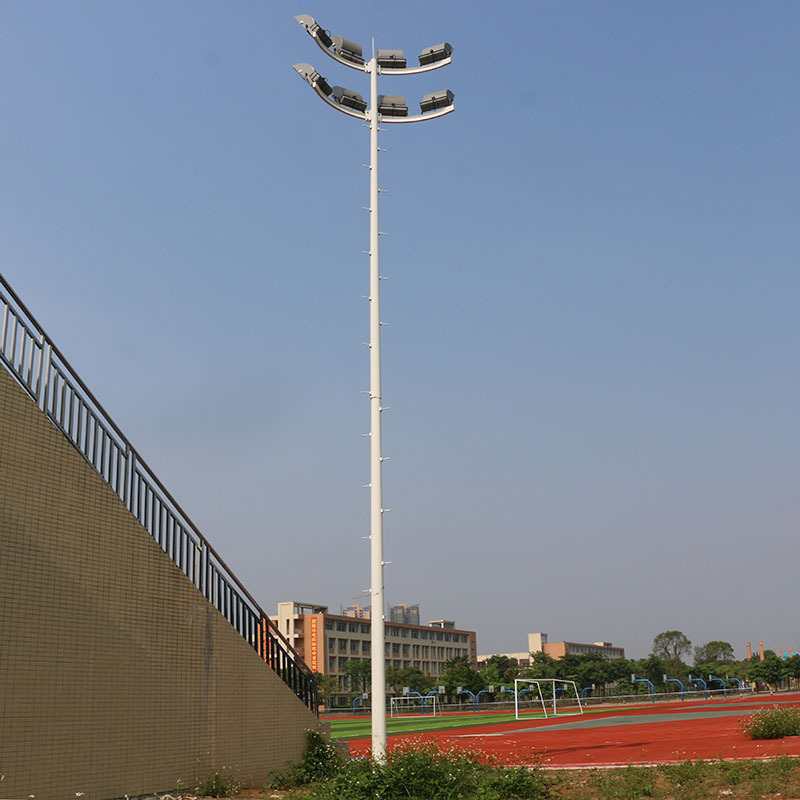 哈尔滨足球场灯预埋件 大功率球场灯杆示意图 15米灯杆一根价格