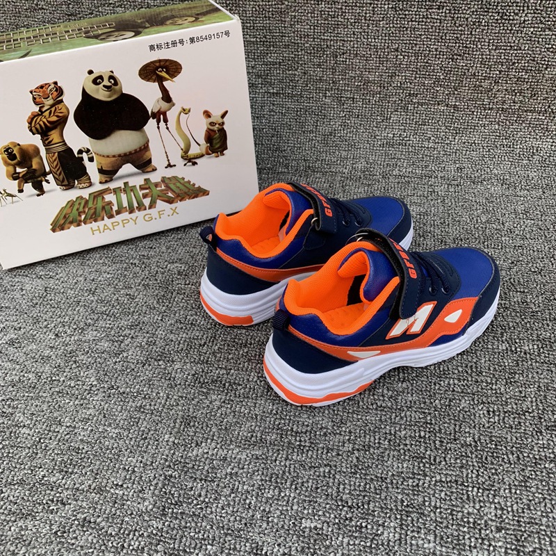 福建品牌 快乐功夫熊男女童鞋超纤童鞋,老爹鞋现货可混批拼色