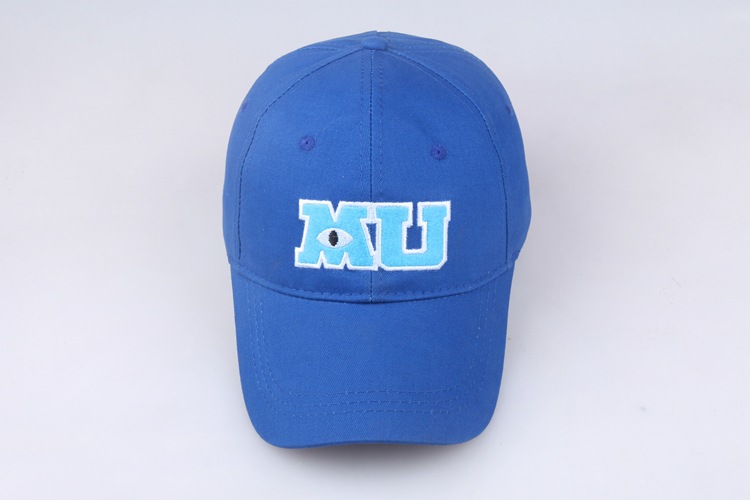 Monster University Monsters Inc Sullivan Sulley and Mike School Badge Mu Monocular Baseball Cap Casual Hat