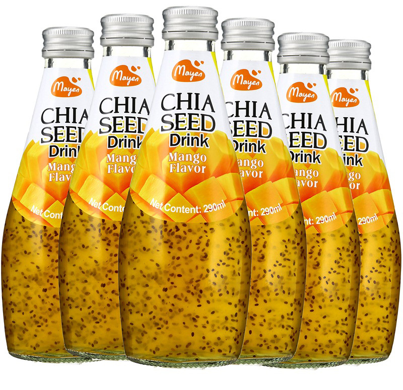 新品泰国进口 美恩奇亚籽饮料290ml 混合水果饮料夏日饮品