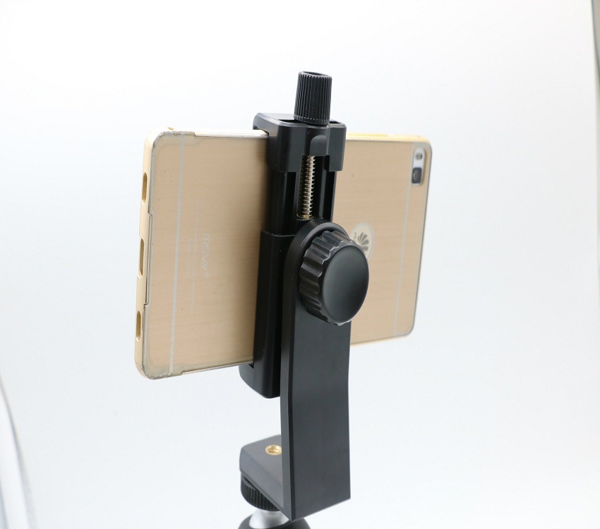 手机三脚架夹子视频直播横竖自拍杆固定加大通用三角支架旋转