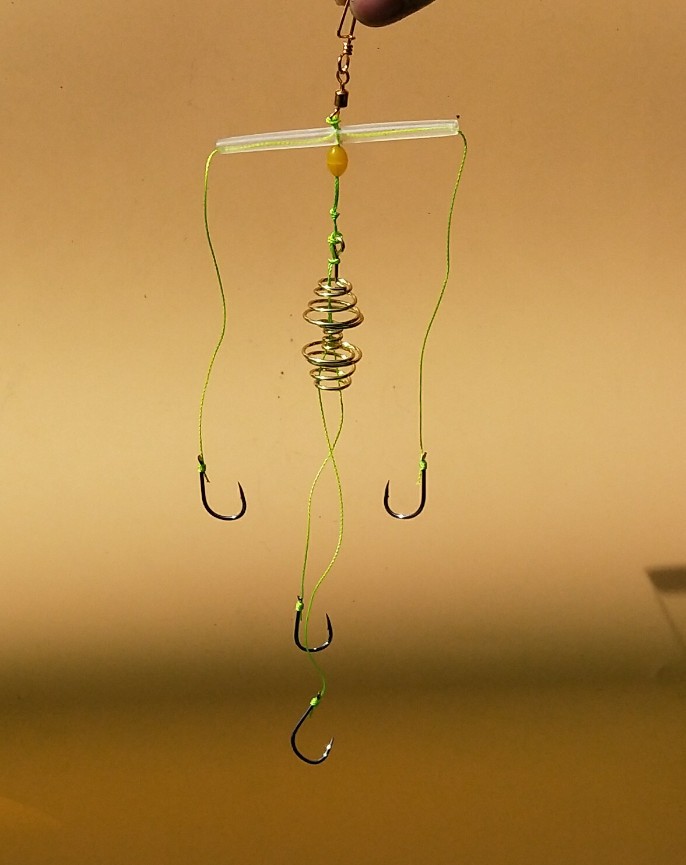 威娜熊爪pe版扁担钩鲢鱼钩胖头钩大头钩鳙鲢钓组钓鱼用品垂钓用品