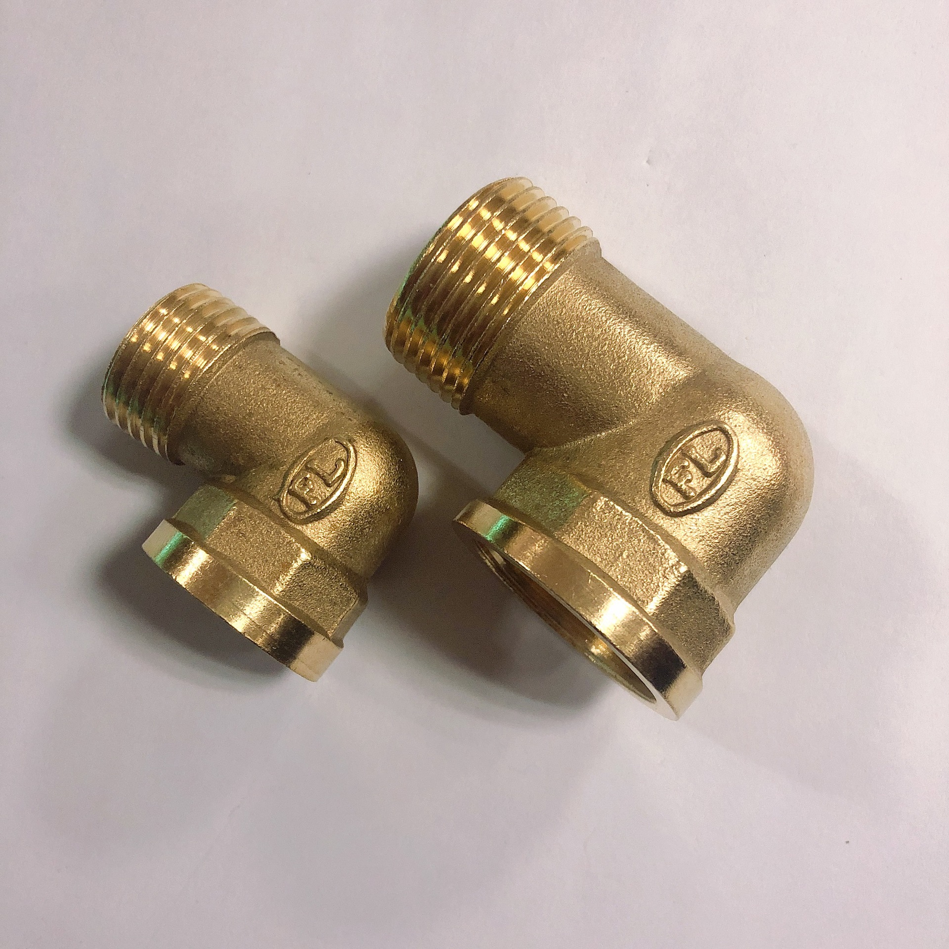 铜内外丝弯头 内外丝4分6分弯头 1/2加厚内外牙弯头 水暖配件