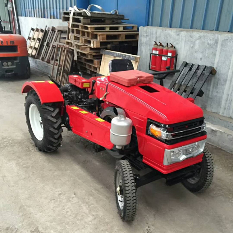 电启动小四轮旋耕机 单缸两驱田园管理机 微型四轮拖拉机视频