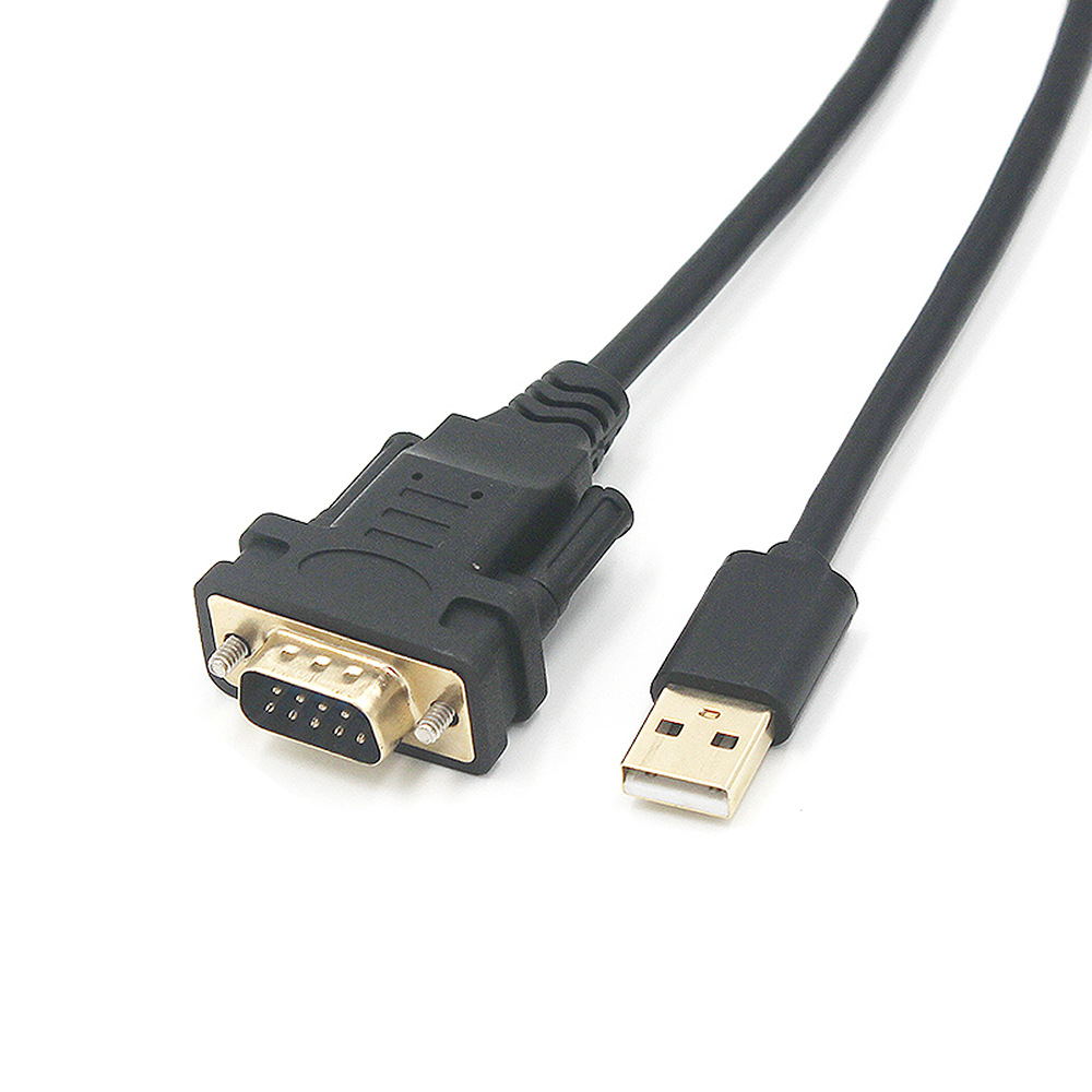 oem定制工业线缆9孔db9母座usb转rs232串口1.8m