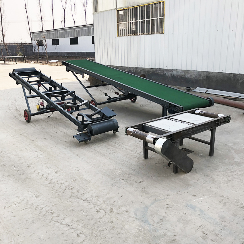 楼梯皮带输送机smpdj600带式输送机pvc水平式输送带