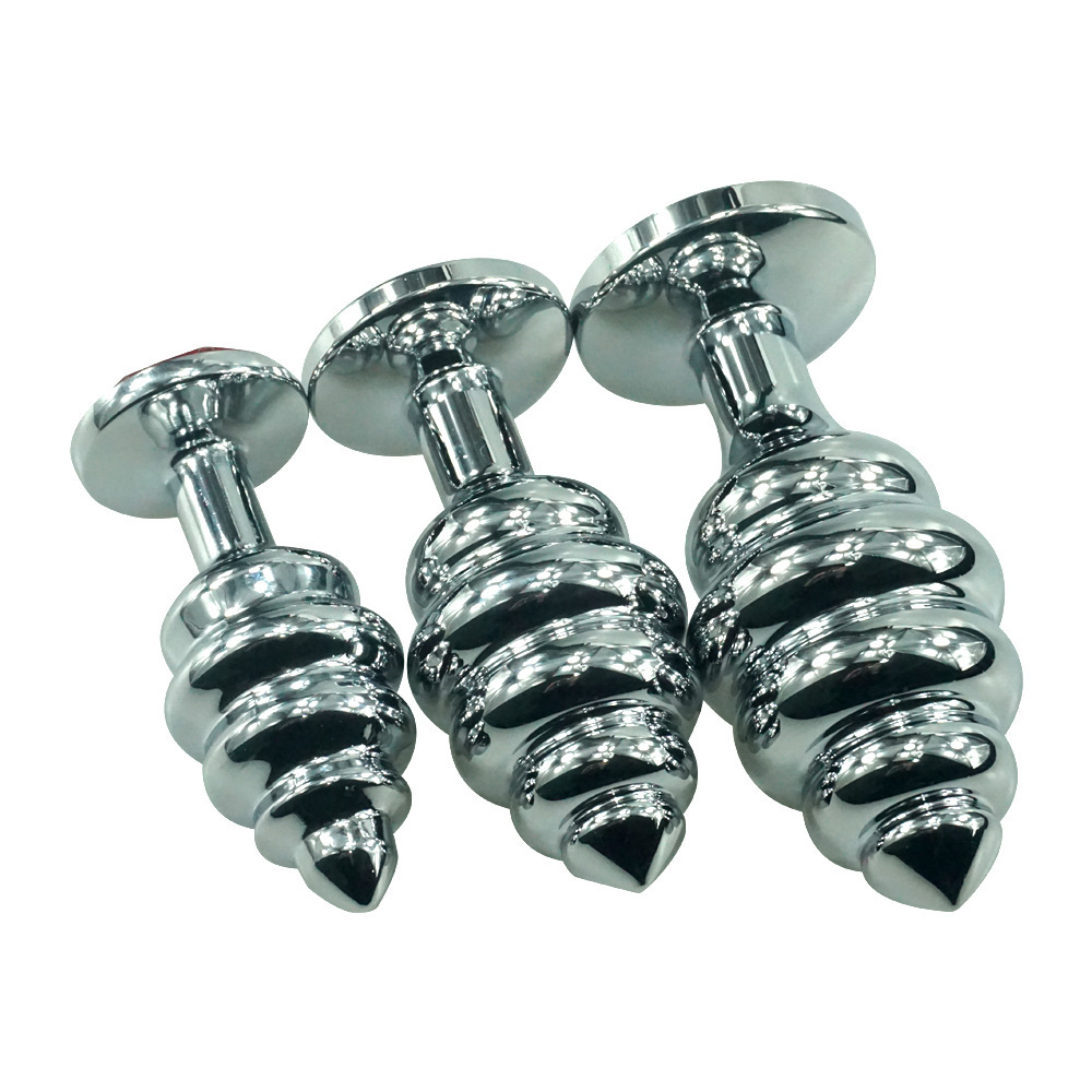 金属螺纹后庭肛门栓情趣用具 肛塞迷你菊花 成人用品厂家直销代发