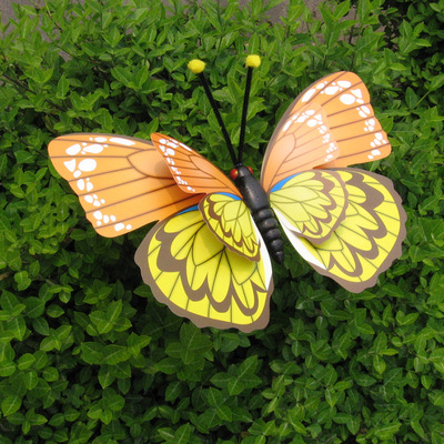 30厘米双层 3d立体蝴蝶商场吊挂 婚庆橱窗装饰陈列 蝴蝶工艺品