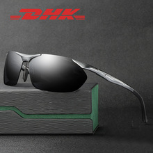 铝镁新款男士半框时尚运动墨镜8546驾驶眼镜偏光太阳镜