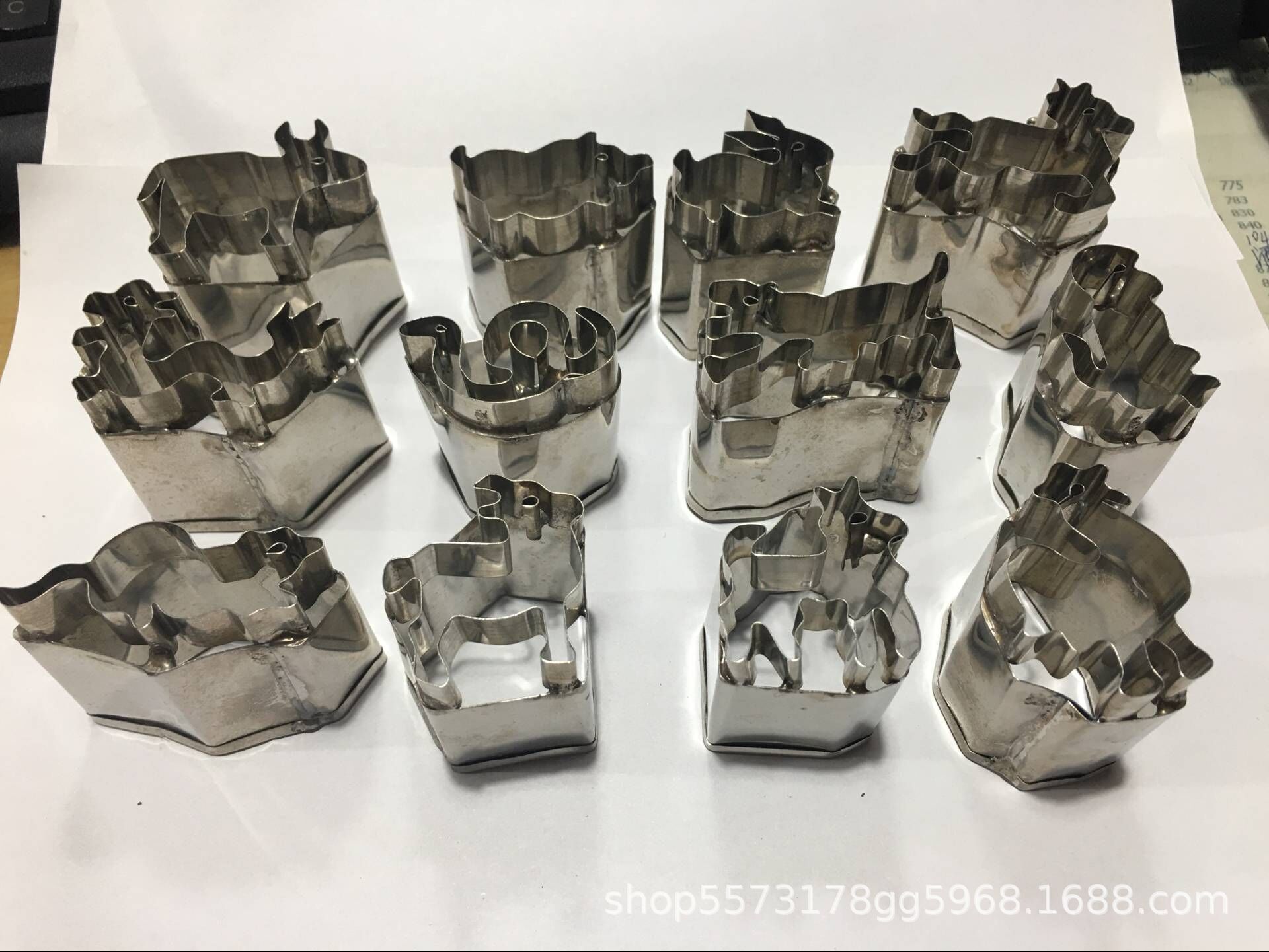 厂家直销不锈钢雕刻字模十二生肖动物型刻花模具卡通蔬果切压模具