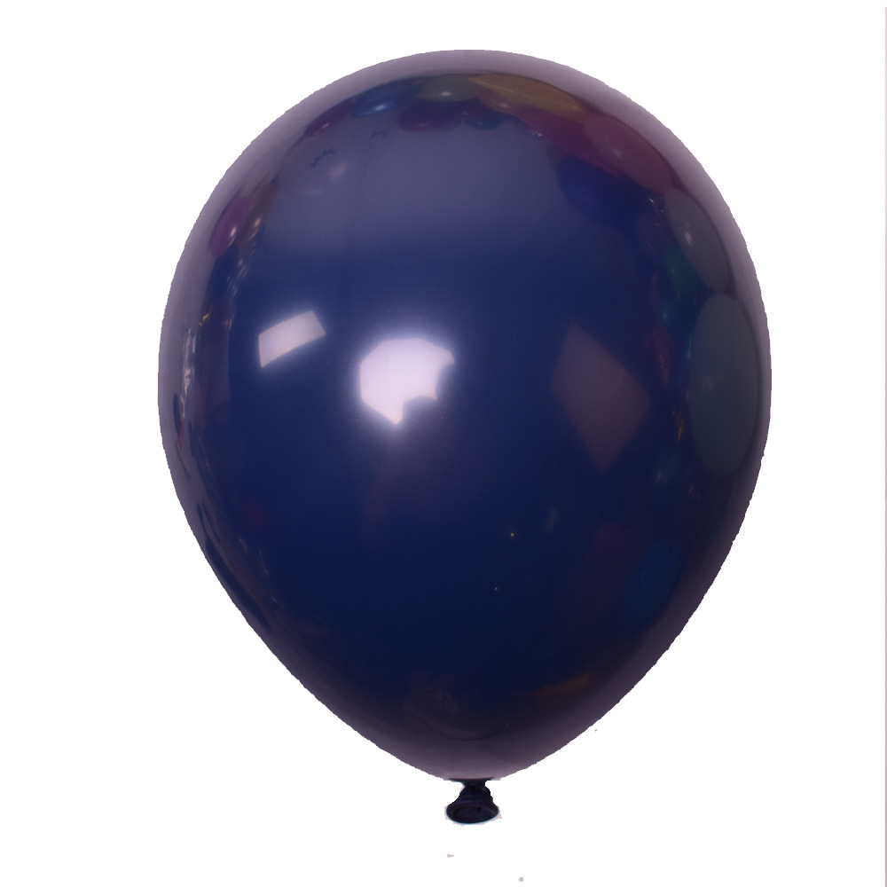 跨境新品 欧美火爆12寸/10寸墨蓝色乳胶气球 星空夜蓝色装饰气球