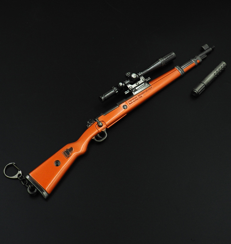 绝地求生大逃杀 吃鸡游戏98k狙击枪 合金大号不可发射30厘米