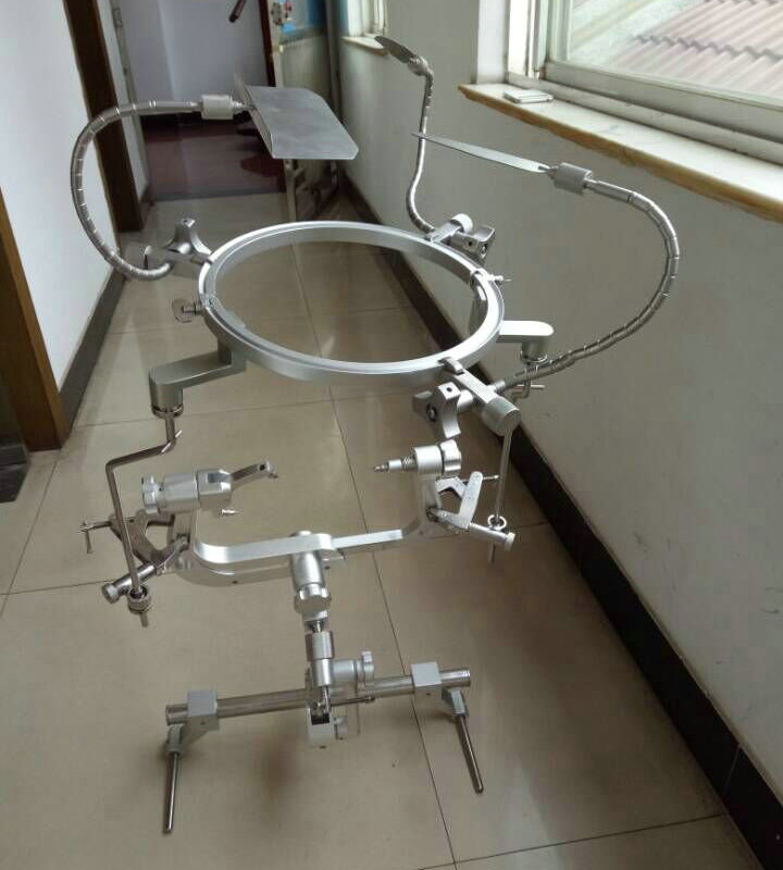 神经外科手术头架 三顶颅脑手术固定架 颅脑固定夹 带头圈软轴