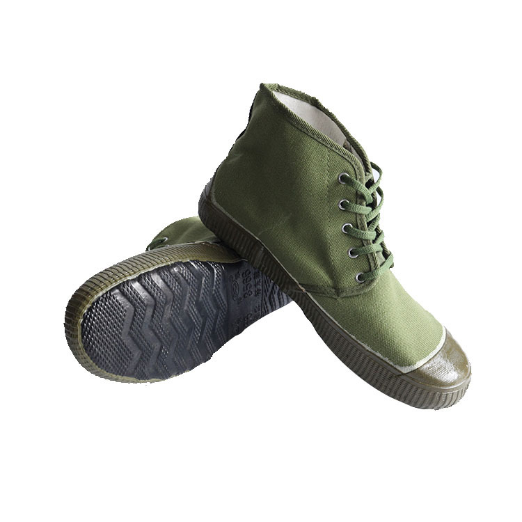 厂家直销3566鞋高帮军鞋批发军训鞋耐磨劳保鞋迷彩鞋黄球鞋