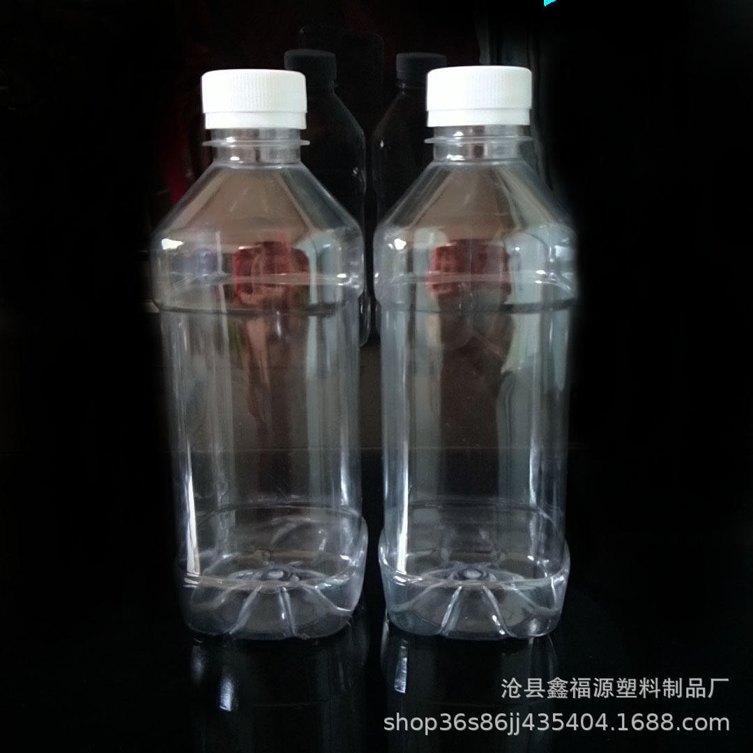 供应500ml塑料瓶 pet矿泉水瓶 塑料方瓶